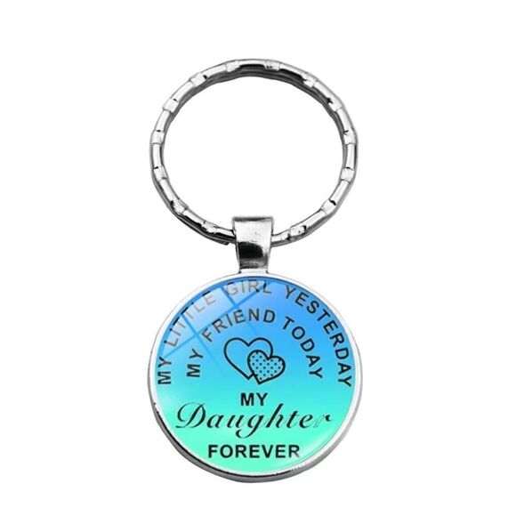 My little girl yesterday, my friend today, daughter forever keychain - Picture 2 of 2